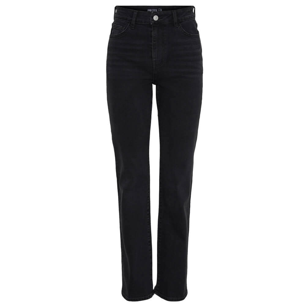 Pieces Kelly Black Straight Fit Jeans